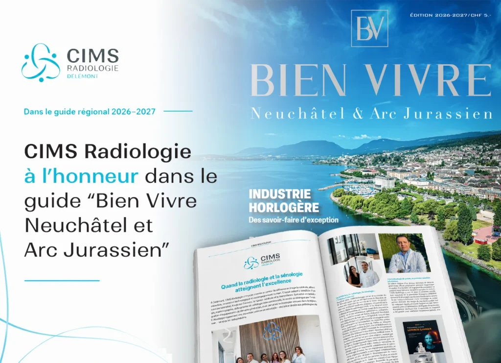 CIMS Radiologie à l'honneur dans le guide régional Bien Vivre Neuchâtel et Arc Jurassien